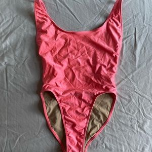 Barbie pink American Apparel bathing suit